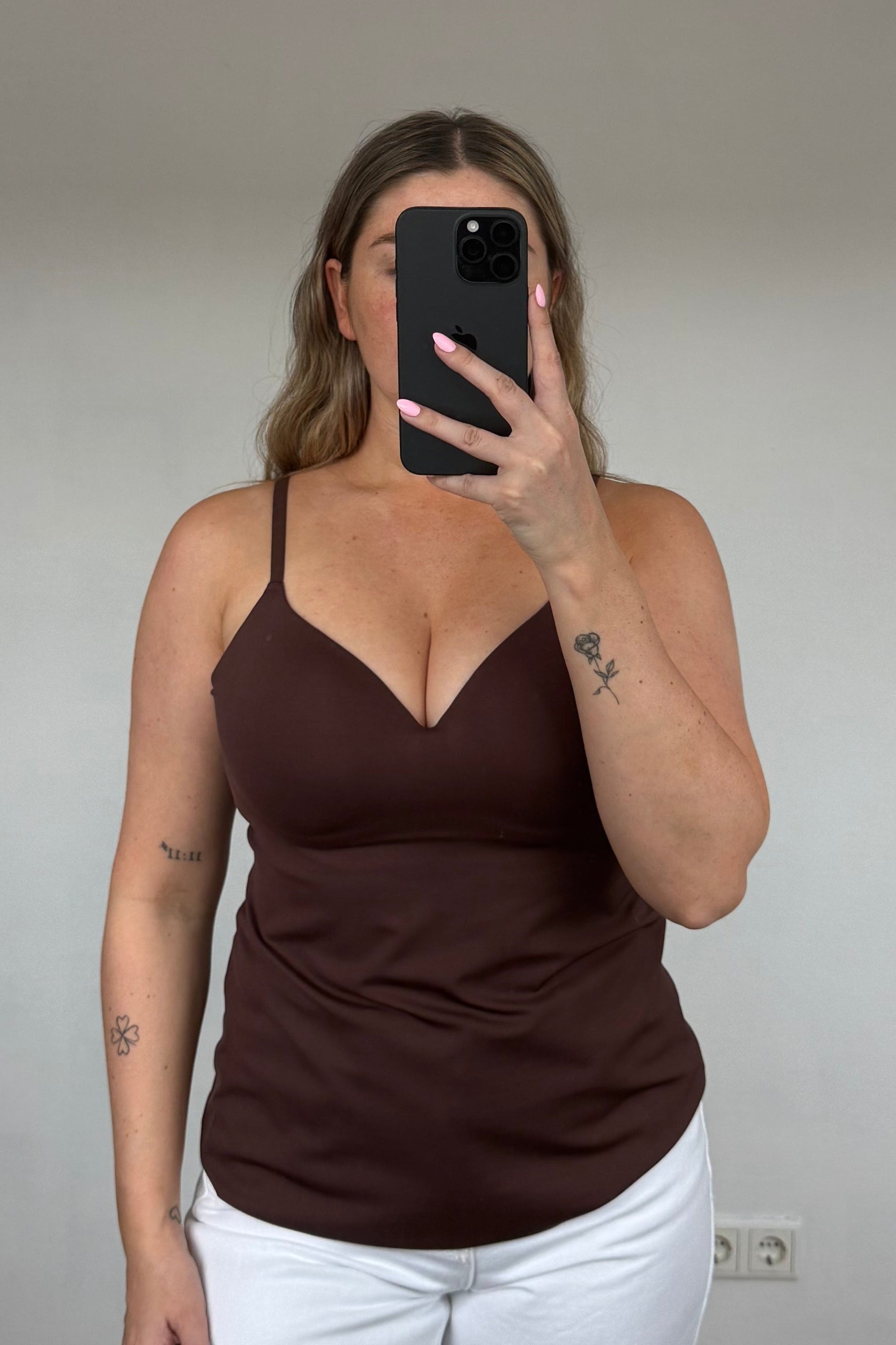 Seamless top met bh