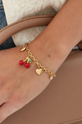 Cherry charm armband