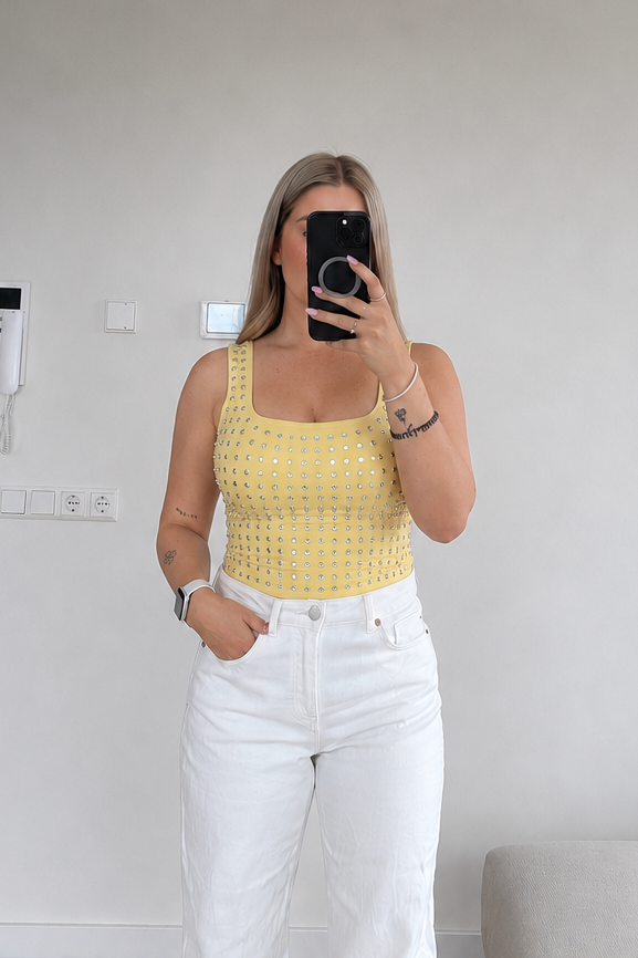 Studs Top Laag - Botergeel