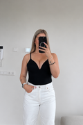V-neck body - Zwart