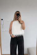 Fluffy Top - Wit