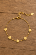 Basic Hartjes Armband - Goud