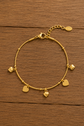 Mini Hartjes Armband - Goud