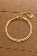 Dubbele Diamand Armband - Goud