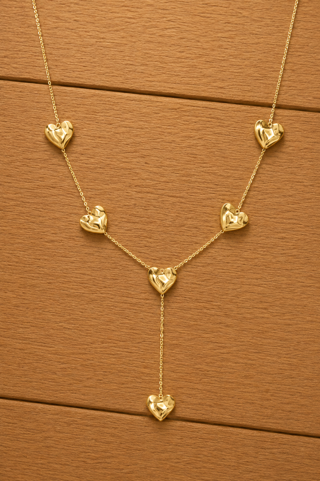 Hartjes Hangerketting - Goud