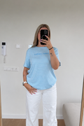 Saint-Tropez T-Shirt - Lichtblauw