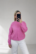 Studs en Knopen Vest - Roze