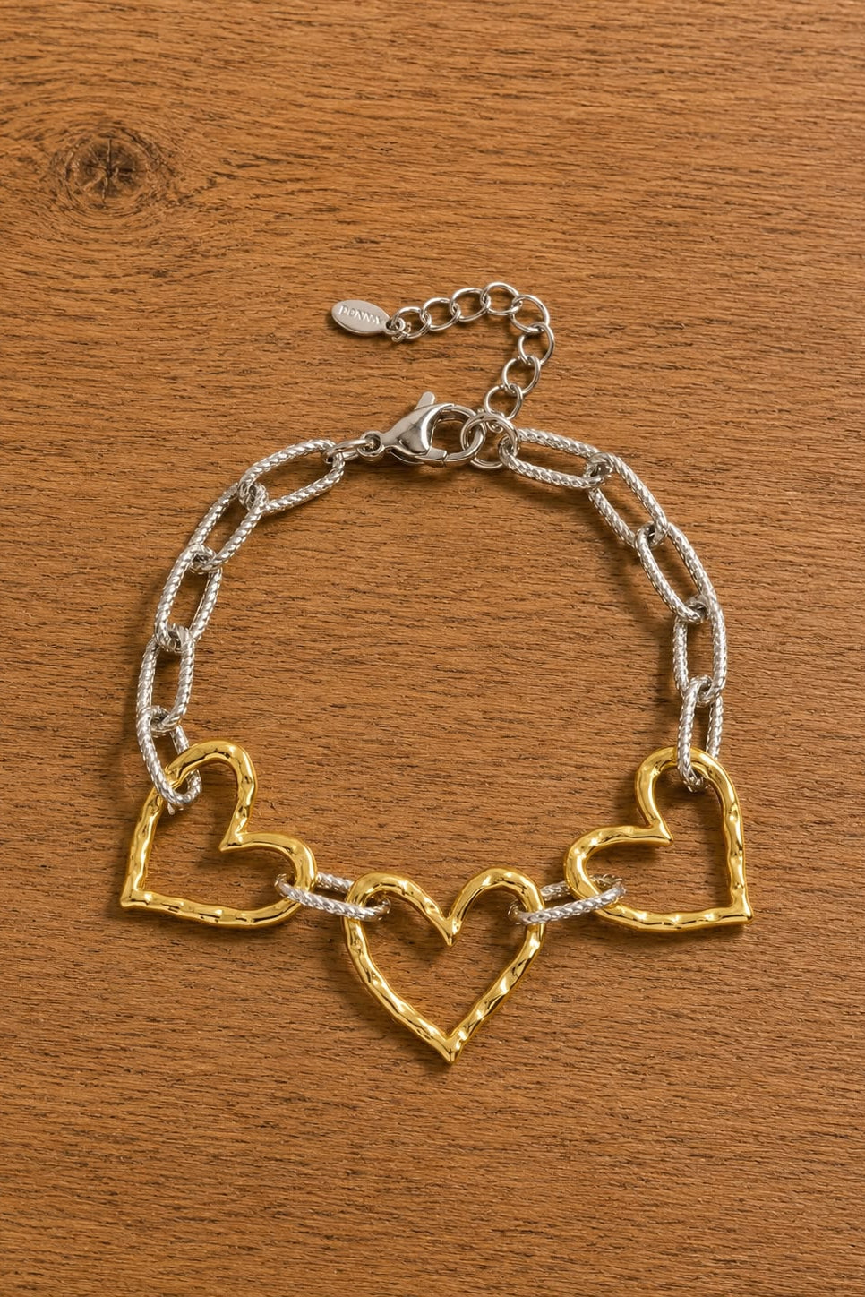 Hartjes Kettingarmband - Zilver