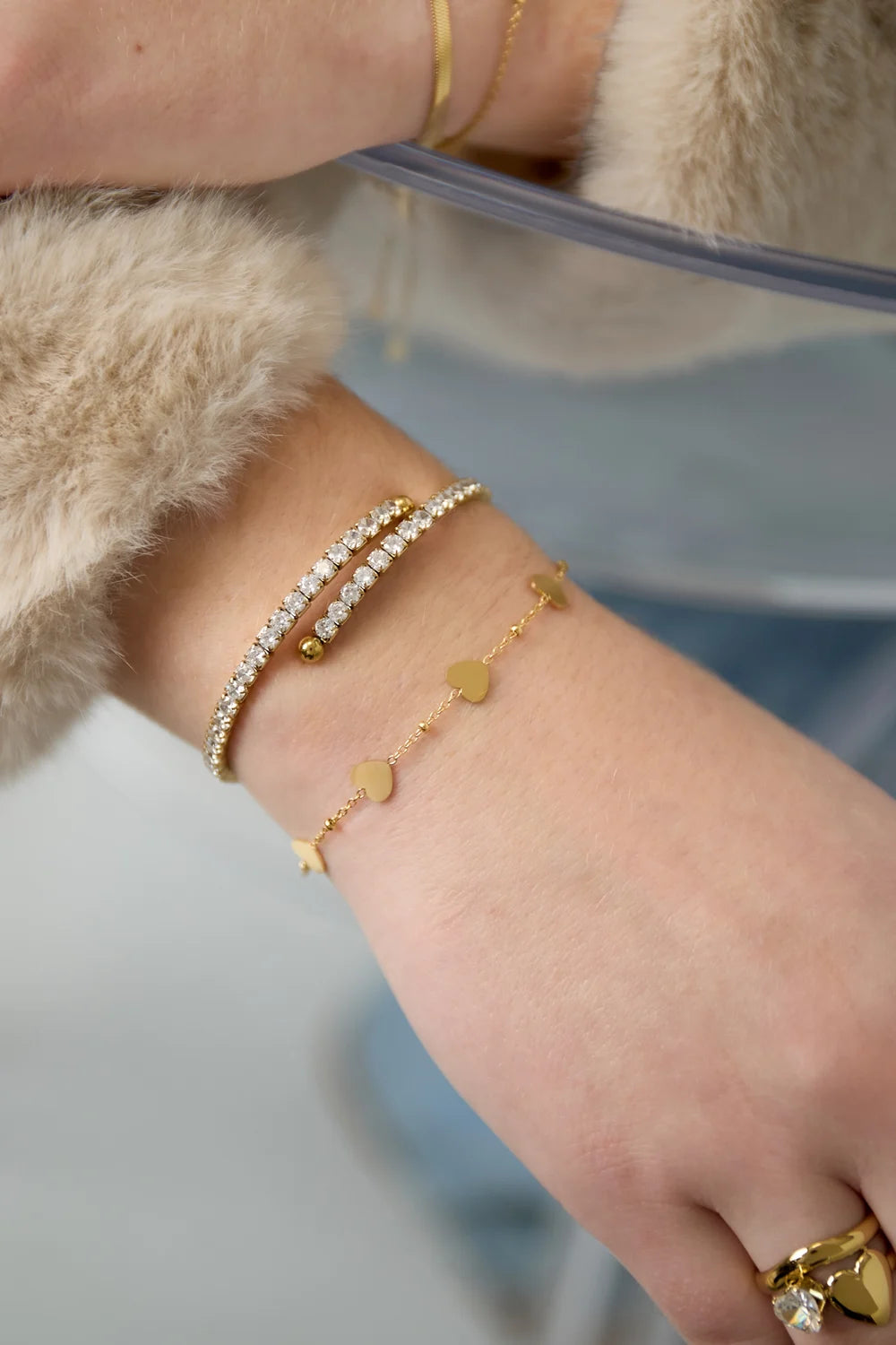 Armband hartjes basic