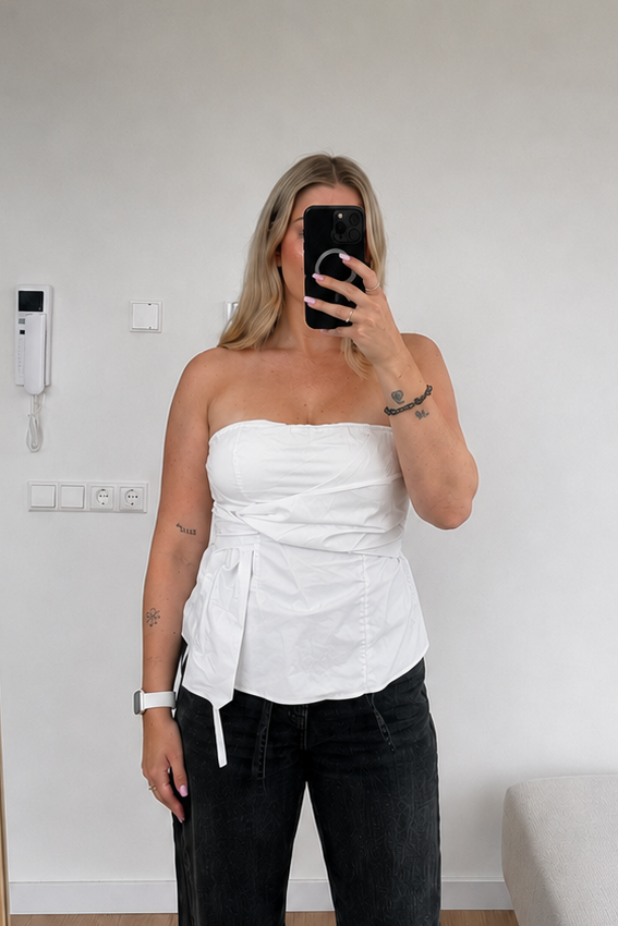 Bandeau Top - Wit