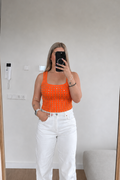 Studs Top Laag - Oranje