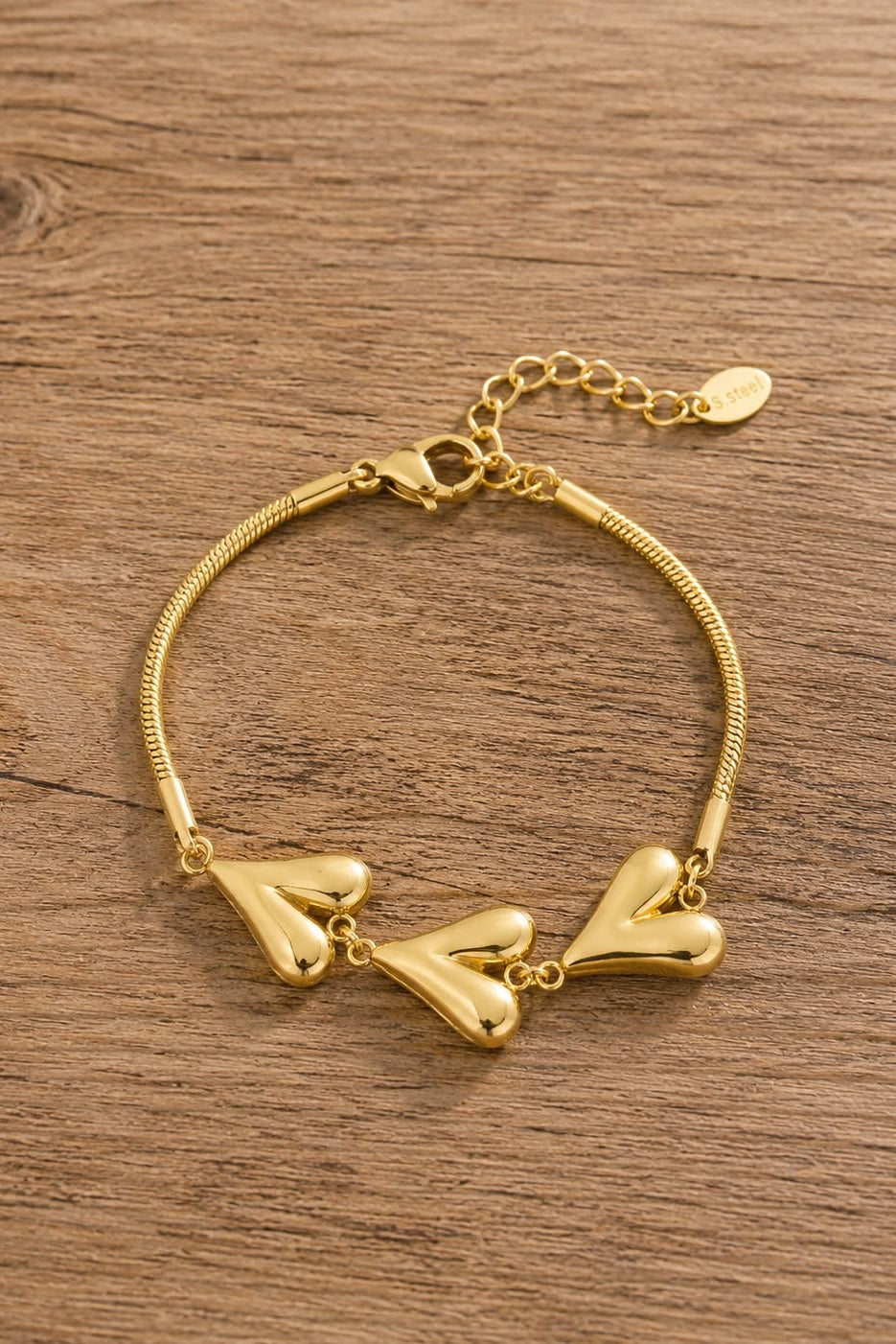 Hearts Unfolded Armband - Goud
