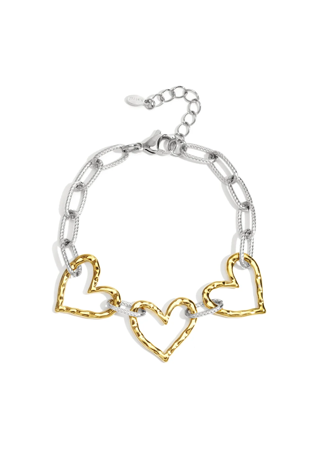 Hartjes Kettingarmband - Zilver